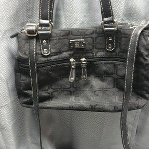 BLACK CLOTH HAND BAG